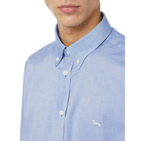 Harmont & Blaine Camicia casual Camicia Uomo in tinta unita con logo Azzurro A23 - HARMONT & BLAINECRK043011760 - 805 - M - Francavilla Moda